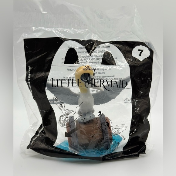 SEALED 2023 McDonald's Happy Meal Toy #7 "Scuttle” Disney The Little Mermaid - Picture 1 of 4
